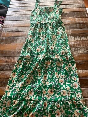 Green Floral Dres by Jessica Simpson